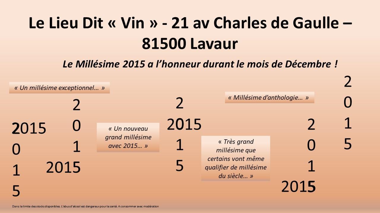 2015 : une ann&eacute;e exceptionnelle !